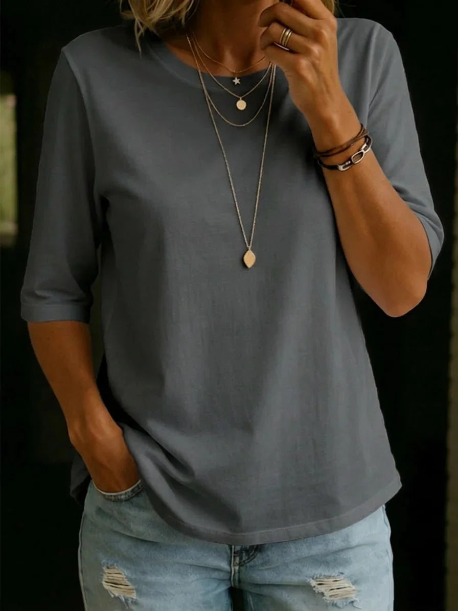 Garance | T-shirt essentiel coton doux manches courtes