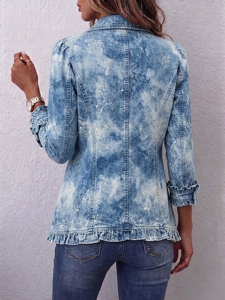 Genoveva | Veste Botanique Dégradée avec Volants