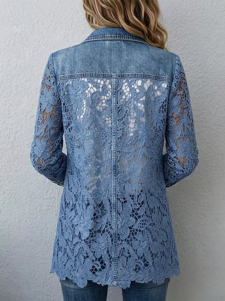 Alicia | Veste avec Dentelle Florale