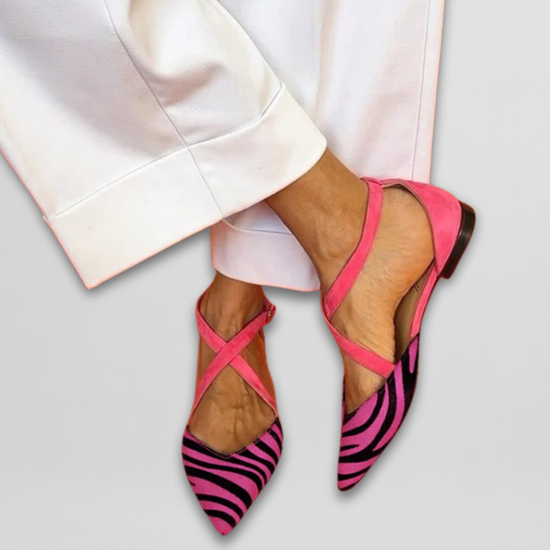 Ornella | Ballerines avec des brides