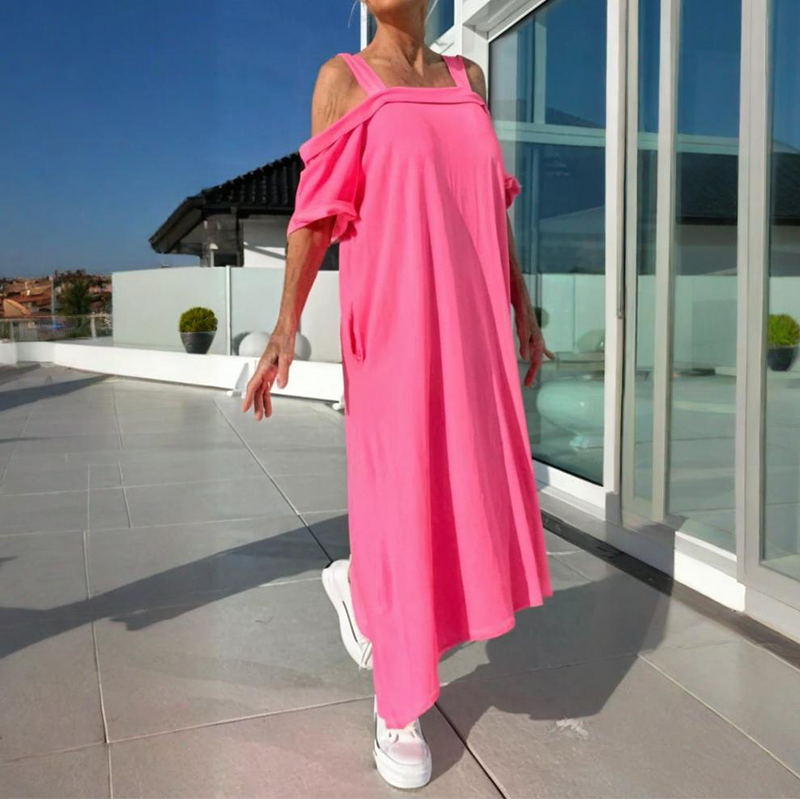 Elin | Off-shoulder maxi-jurk