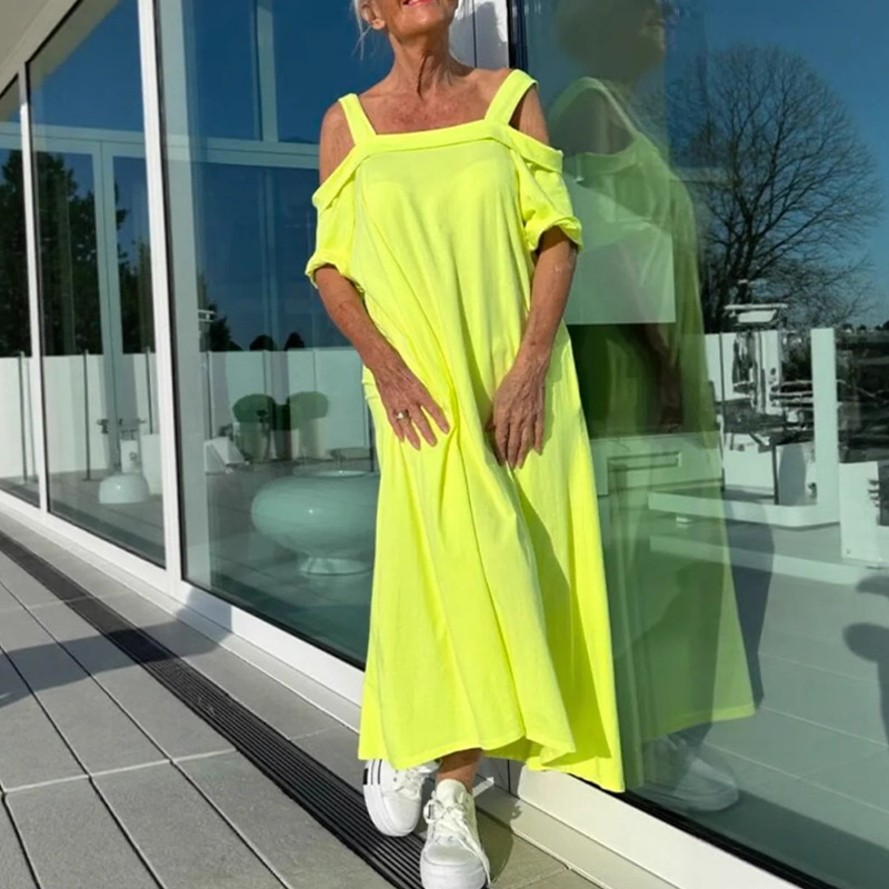 Elin | Off-shoulder maxi-jurk
