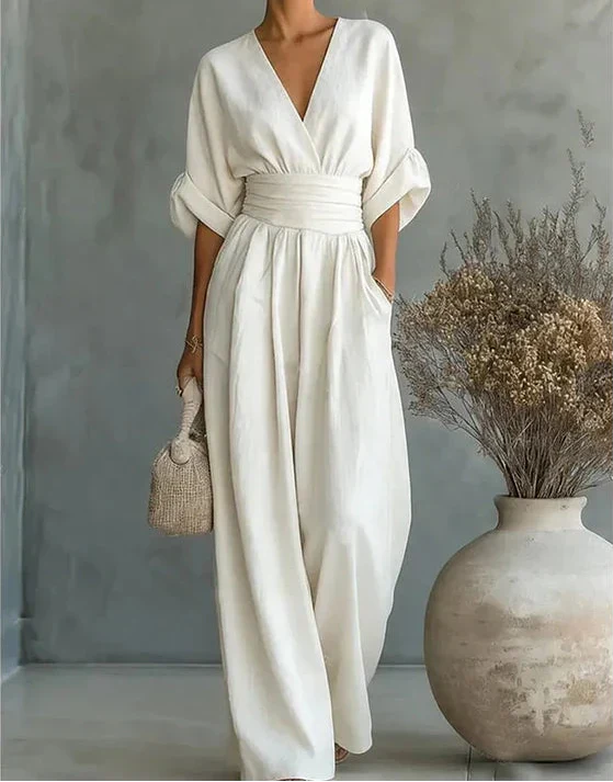Clemence | Combinaison Élégante à Taille Marquée