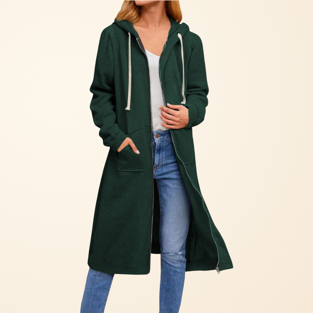 Élise - Cardigan Vert Foncé