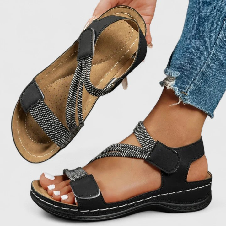 Élina | Sandales confort croisées