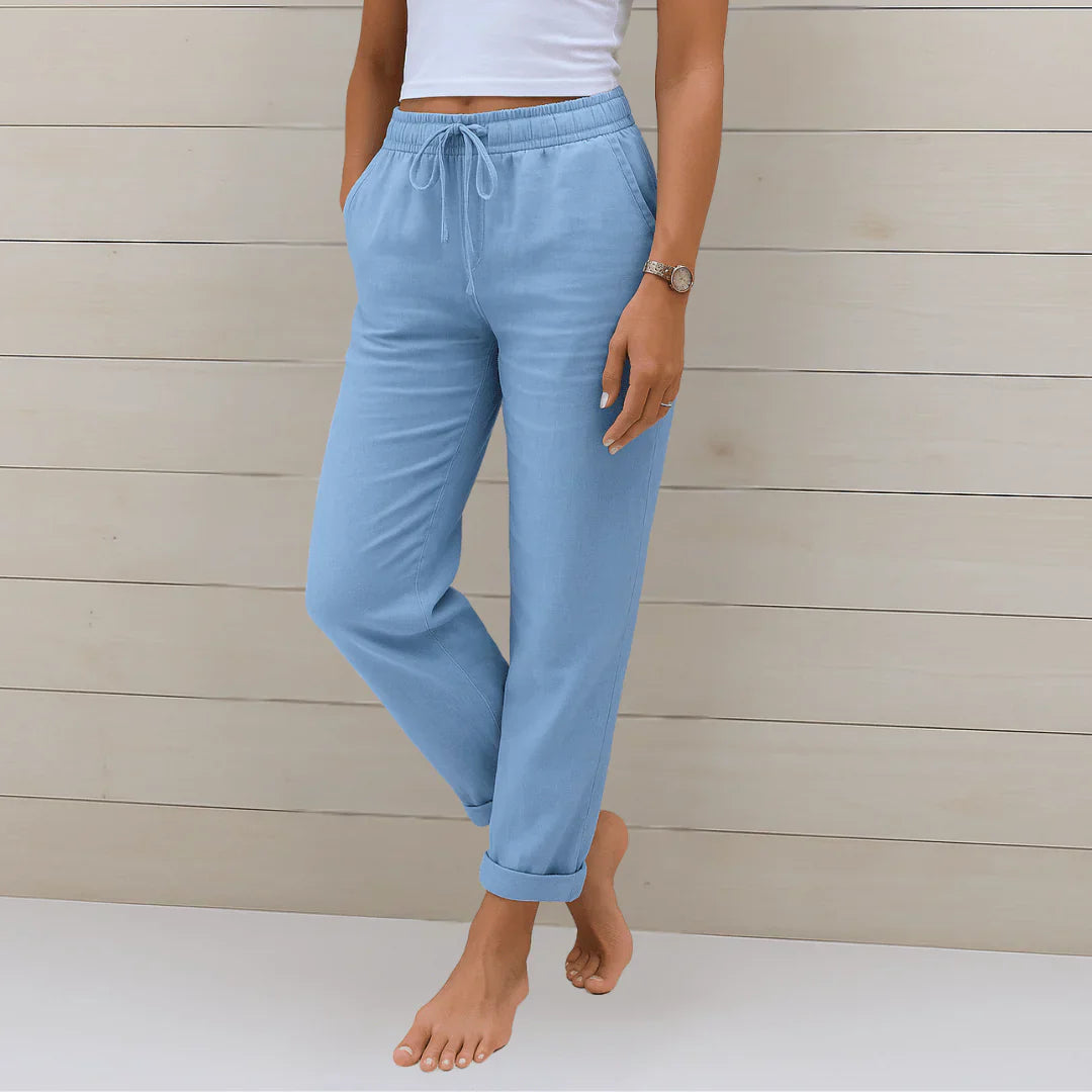 Lena | Pantalon fluide à taille élastique