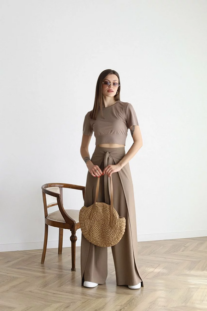 Nila | High Waist Wrap Pants