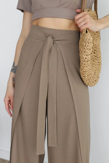 Nila | High Waist Wrap Pants