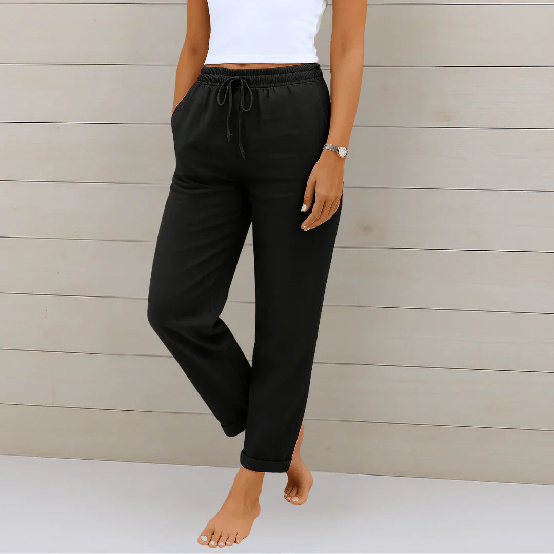 Lena | Pantalon fluide à taille élastique