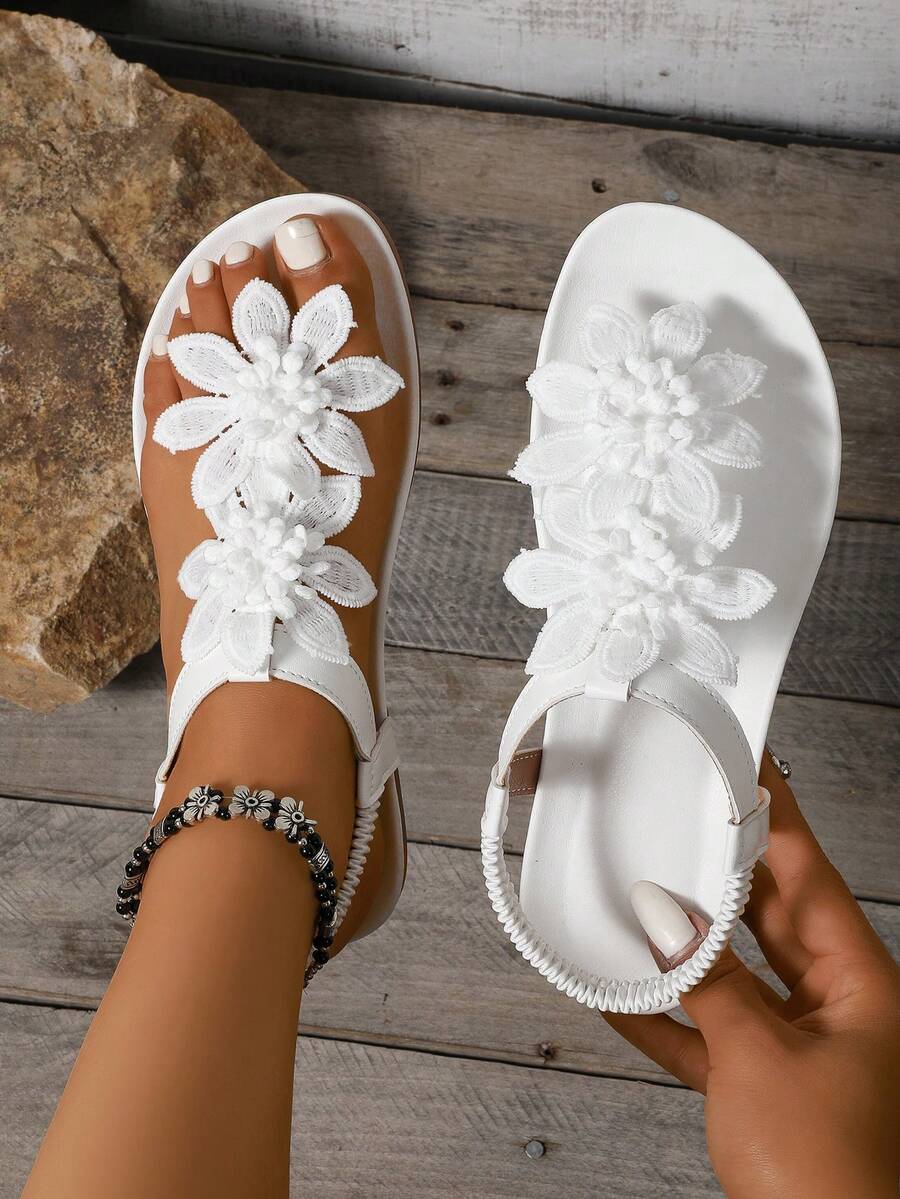 Léna | Sandales à fleurs du quotidien