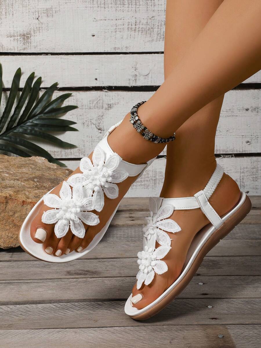 Léna | Sandales à fleurs du quotidien