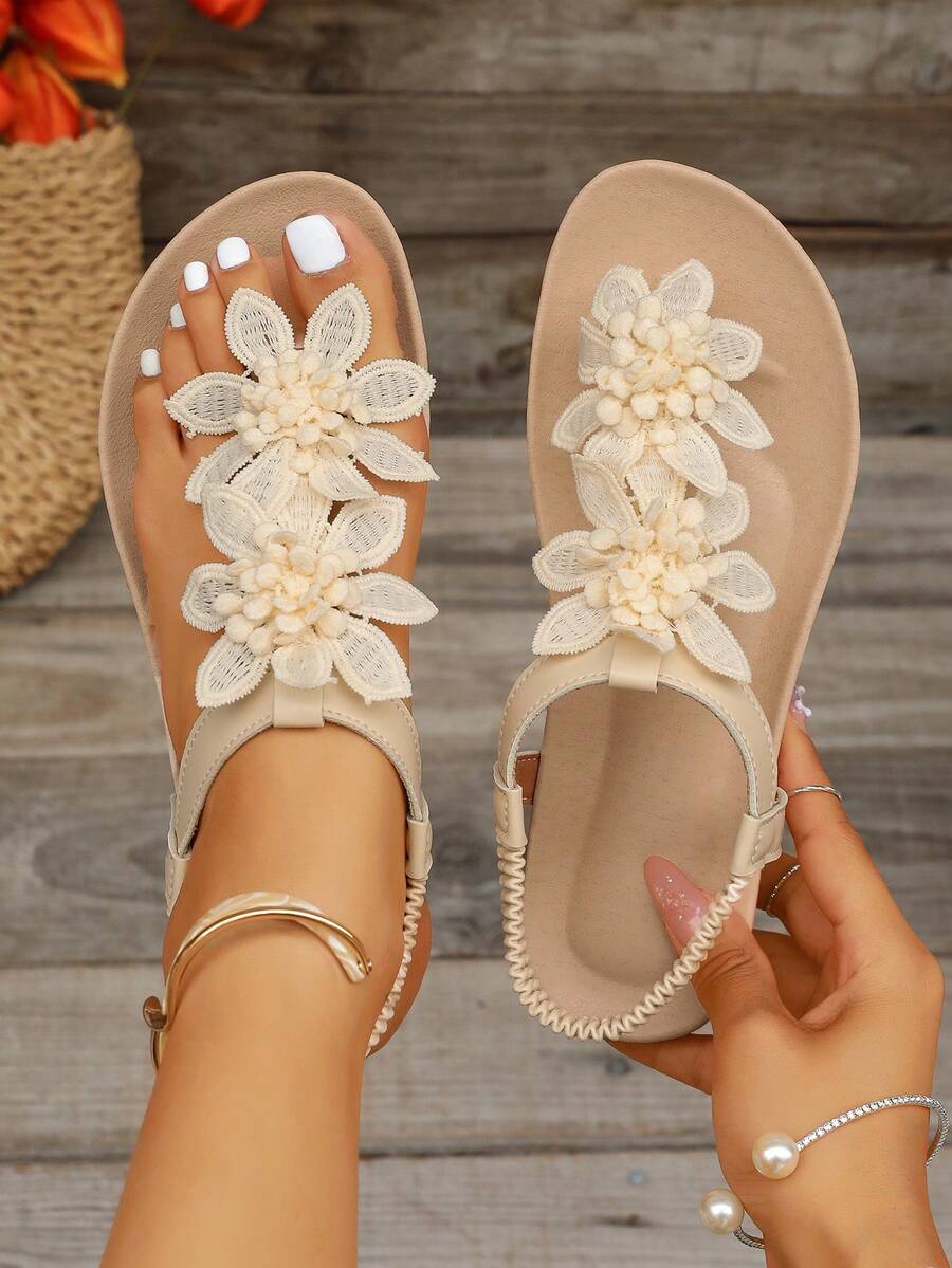 Léna | Sandales à fleurs du quotidien