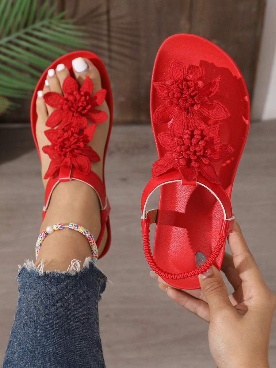Léna | Sandales à fleurs du quotidien