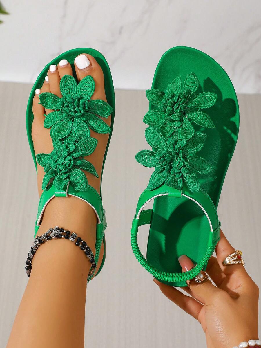 Léna | Sandales à fleurs du quotidien
