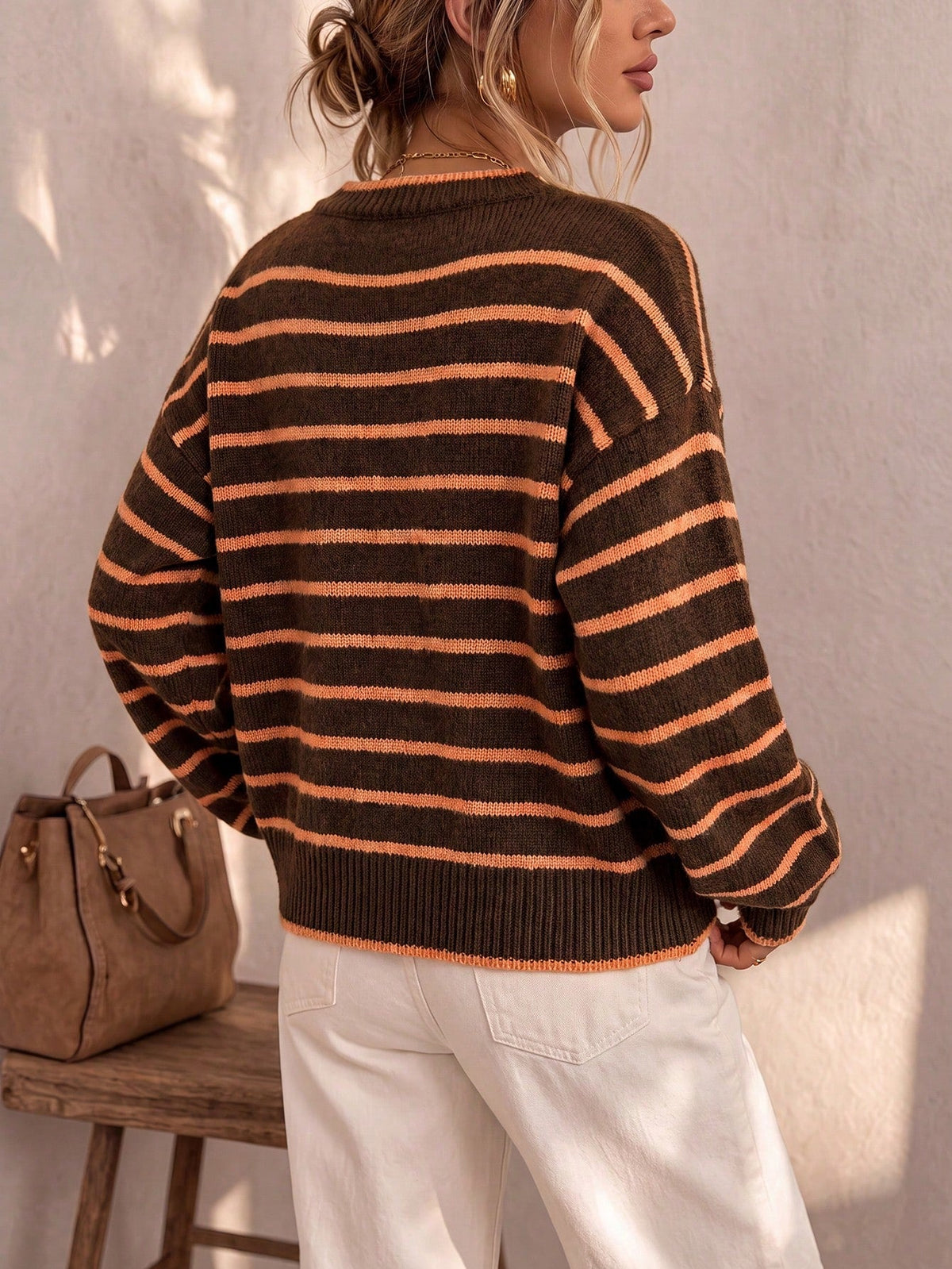 Céliane | Cardigan rayé tricot chic