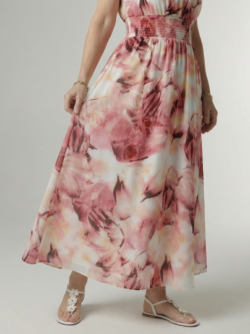 Élodie | Robe Midi Halter Élégante