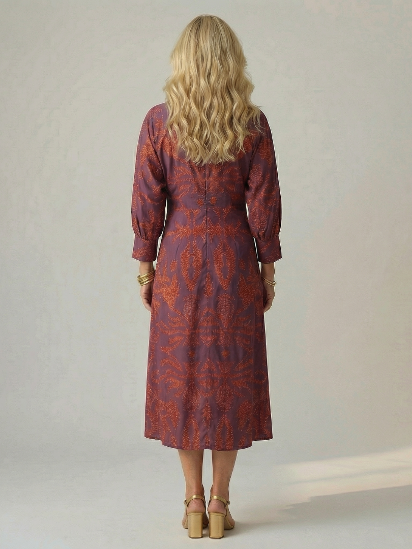 Camille | Robe Midi Wrap Élégante
