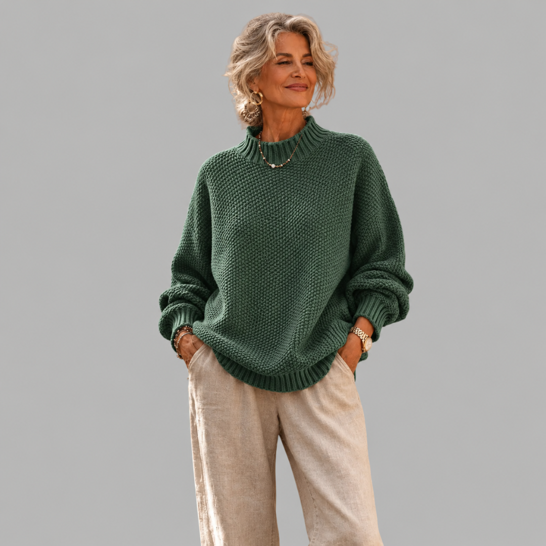 Élodie | Pull Ample en Maille Texturée