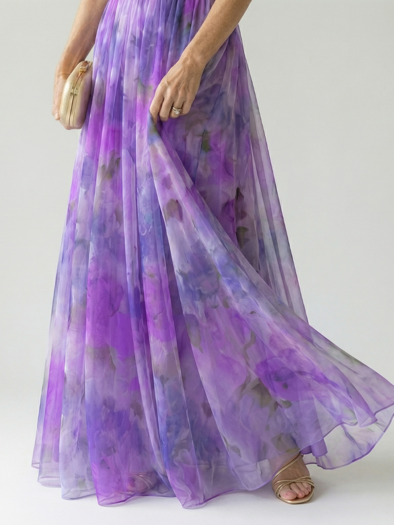 Isel | Robe Longue Cache-Cœur Élégante