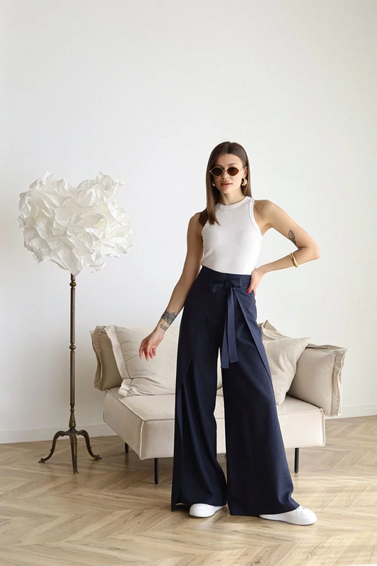 Nila | High Waist Wrap Pants