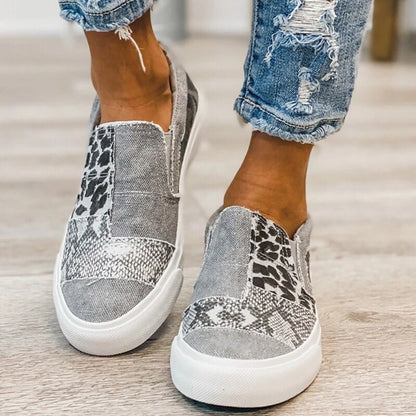 Noemi | Dierenprint sneaker met elastische instap