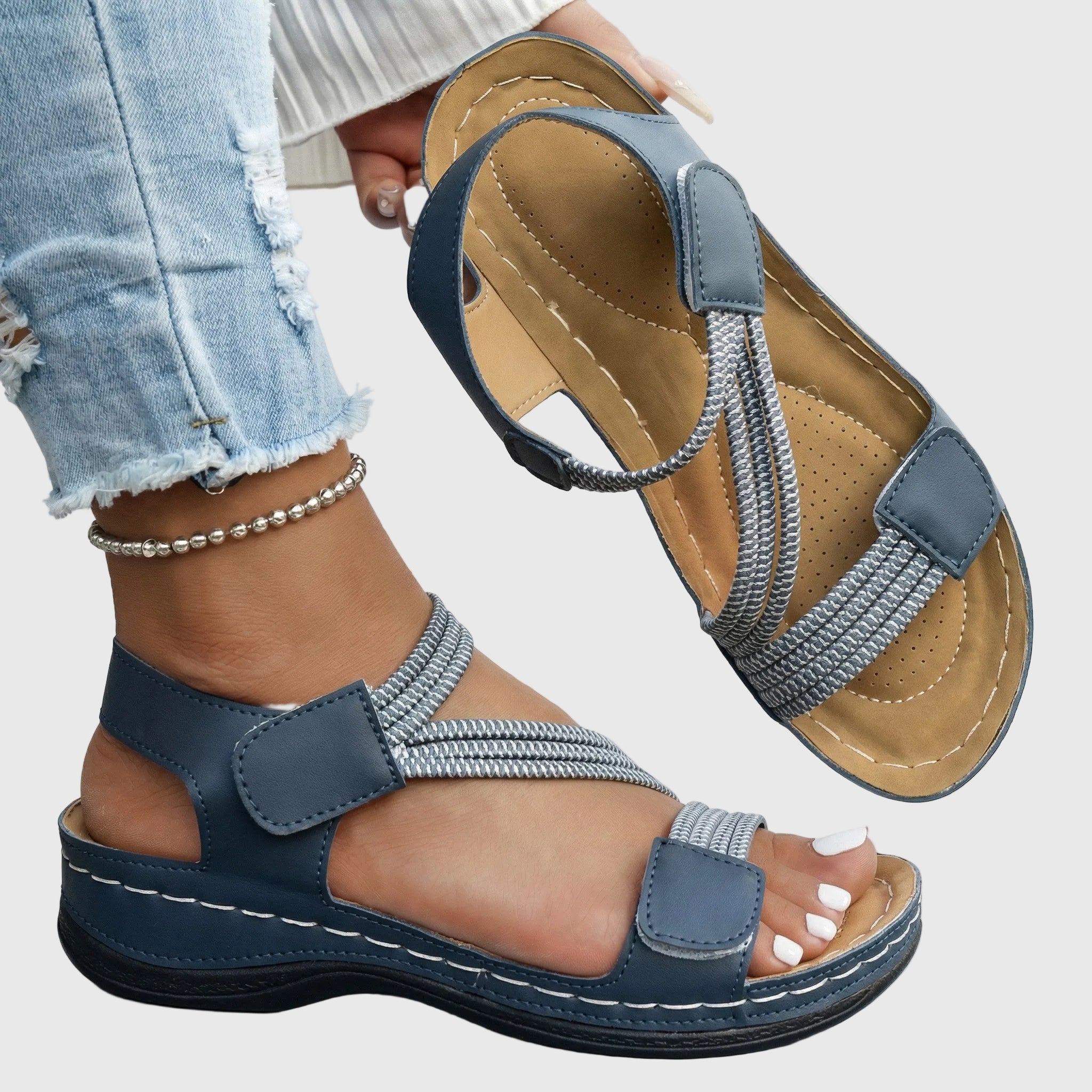 Juanita | Sandales confort orthopédiques à franges