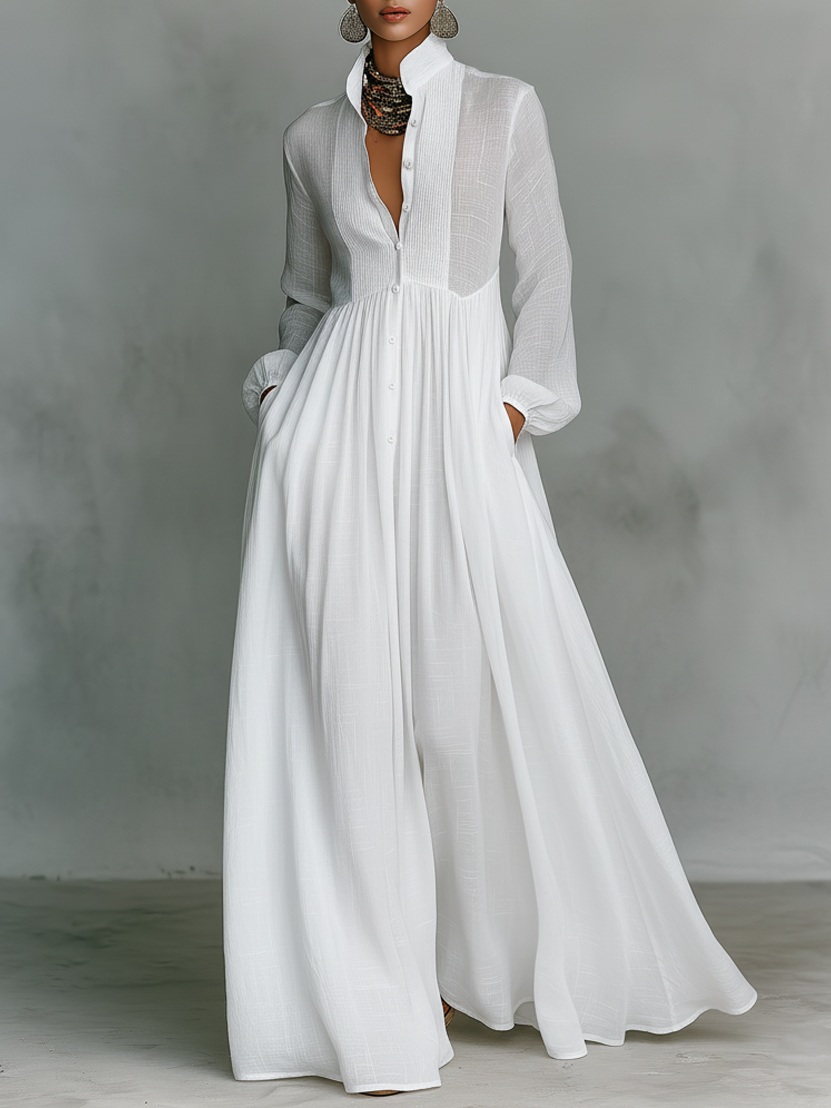 Lucienne | Robe maxi élégante à coupe fluide