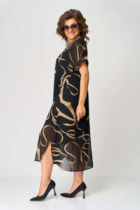 Josiane | Robe chic à manches courtes