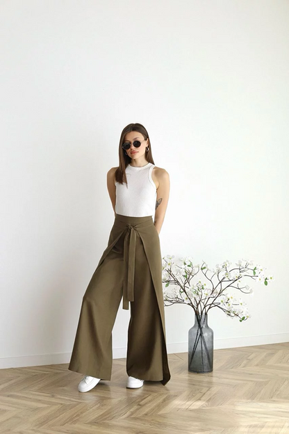 Nila | High Waist Wrap Pants