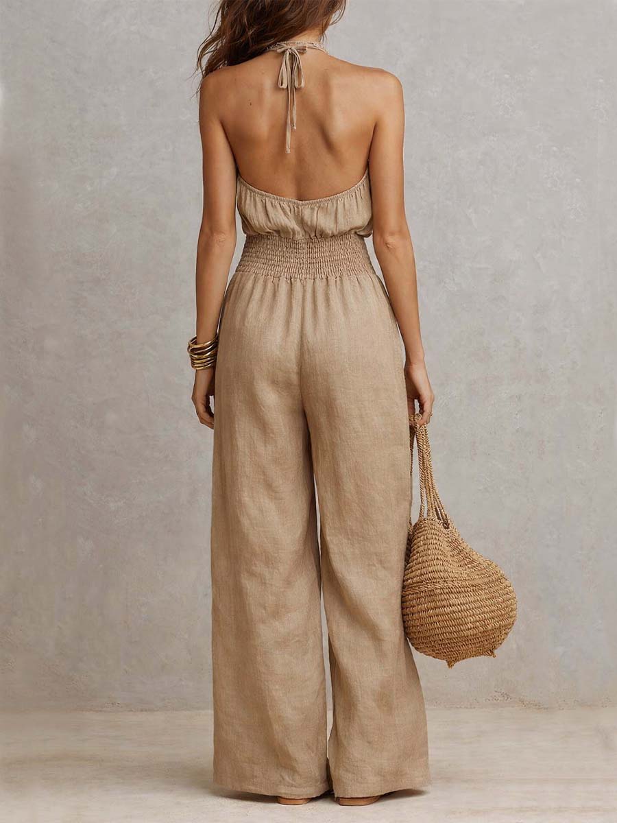 Valeria | Combinaison Élégante à Col Halter