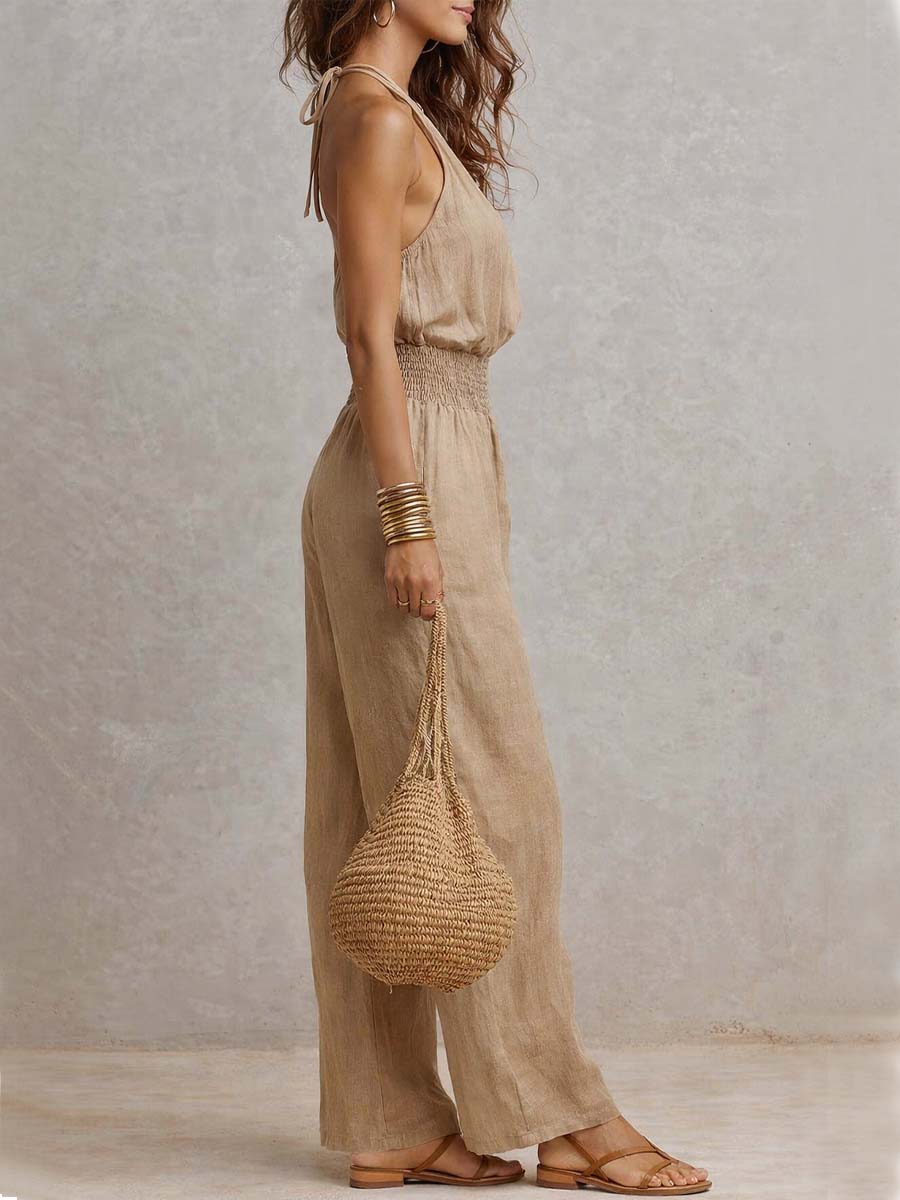 Valeria | Combinaison Élégante à Col Halter