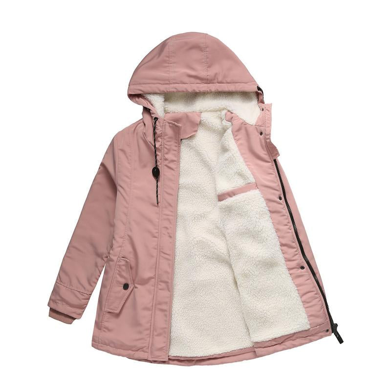 Élise | Manteau d’hiver doublé à capuche