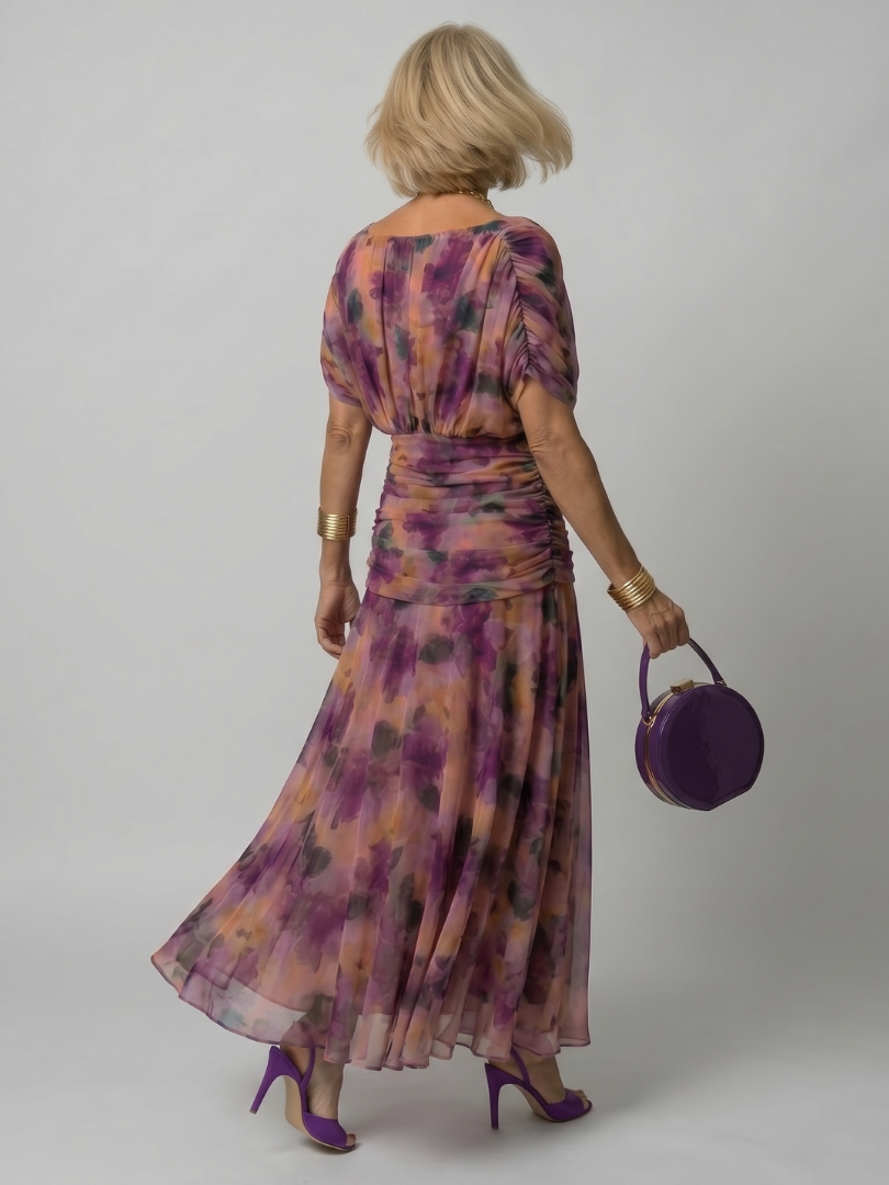 Calen | Robe Midi Épaules Dénudées Élégante