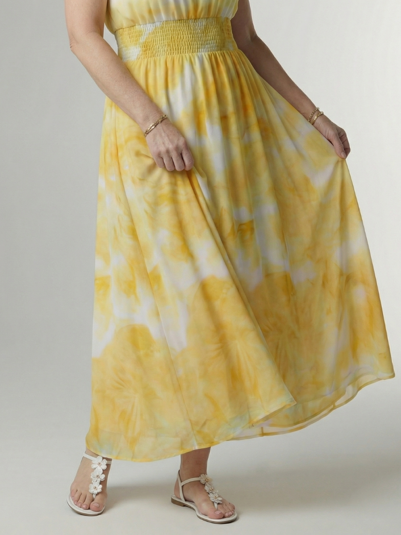 Élodie | Robe Midi Halter Élégante