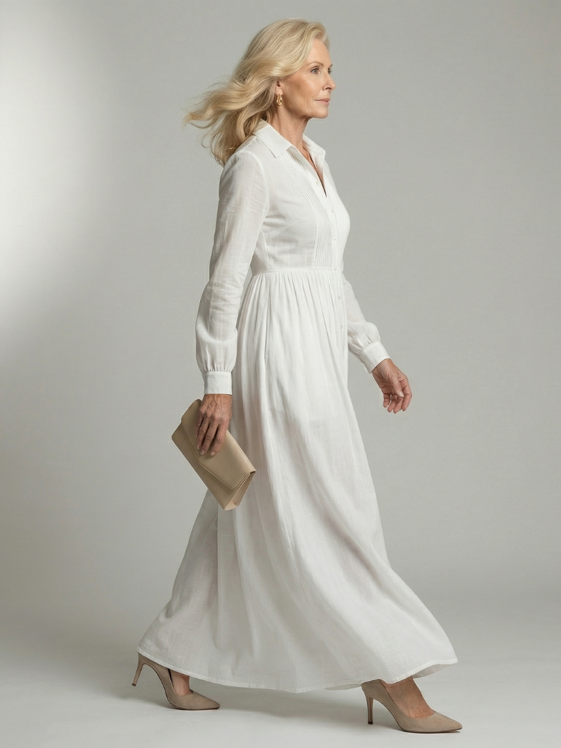 Élodie | Robe Maxi Fluide Élégante