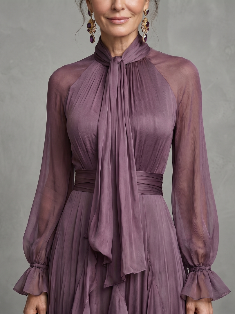 Élodie | Robe maxi à volants fluides