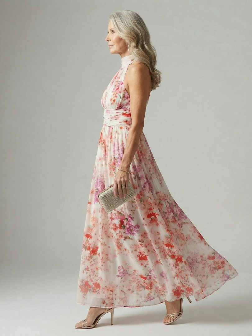 Céleste | Robe Maxi Aérienne et Élégante