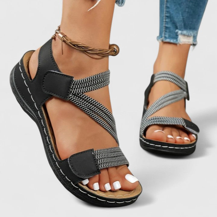 Élina | Sandales confort croisées