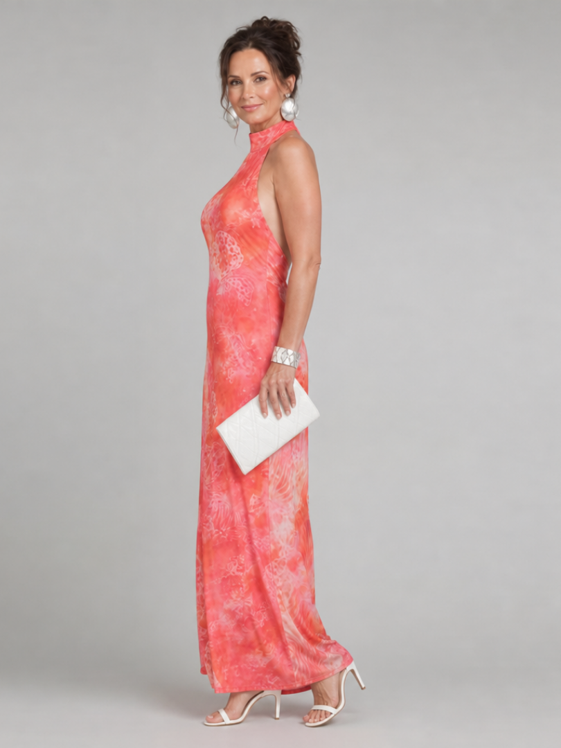 Céleste | Robe Maxi Imprimée Élégante