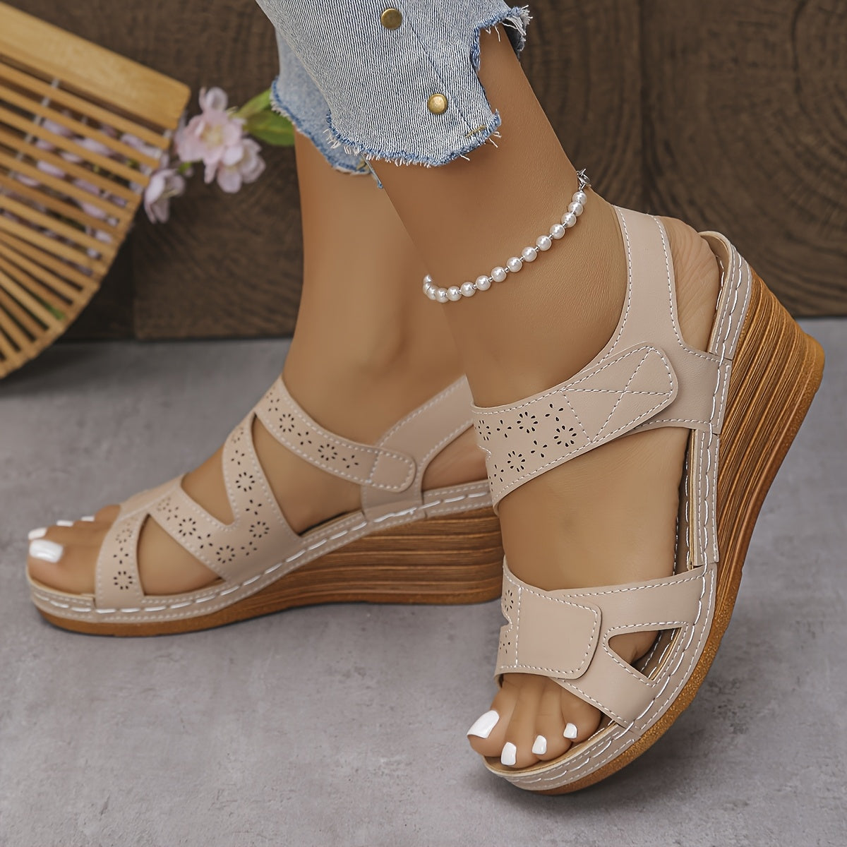 Sandrine | Sandales Compensées Confort