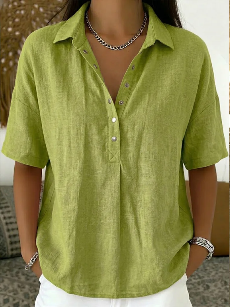 Julie | Blouse Décontractée à Col