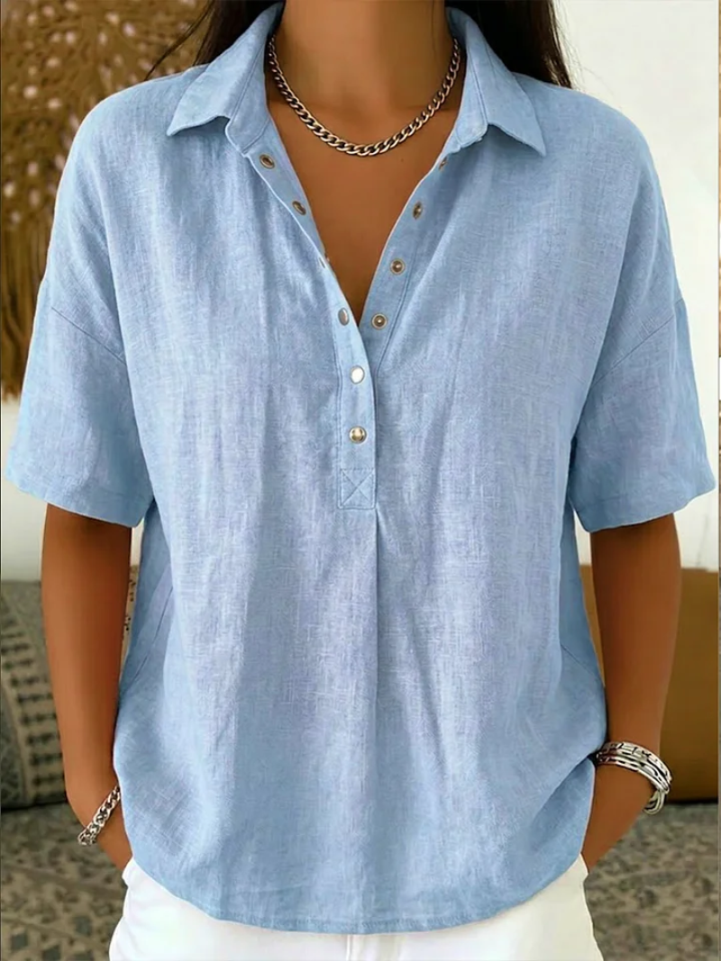 Julie | Blouse Décontractée à Col