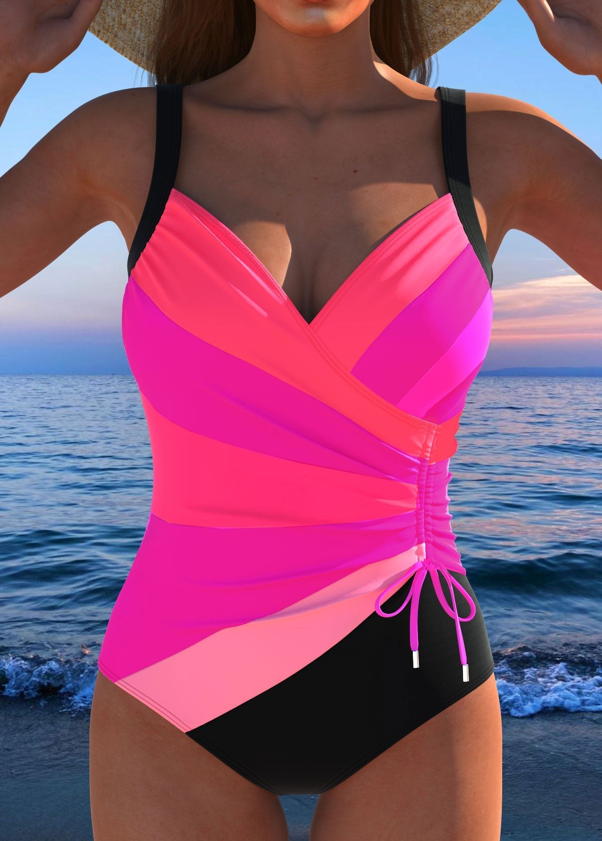 Naëlle | Maillot de bain gainant à imprimé coloré