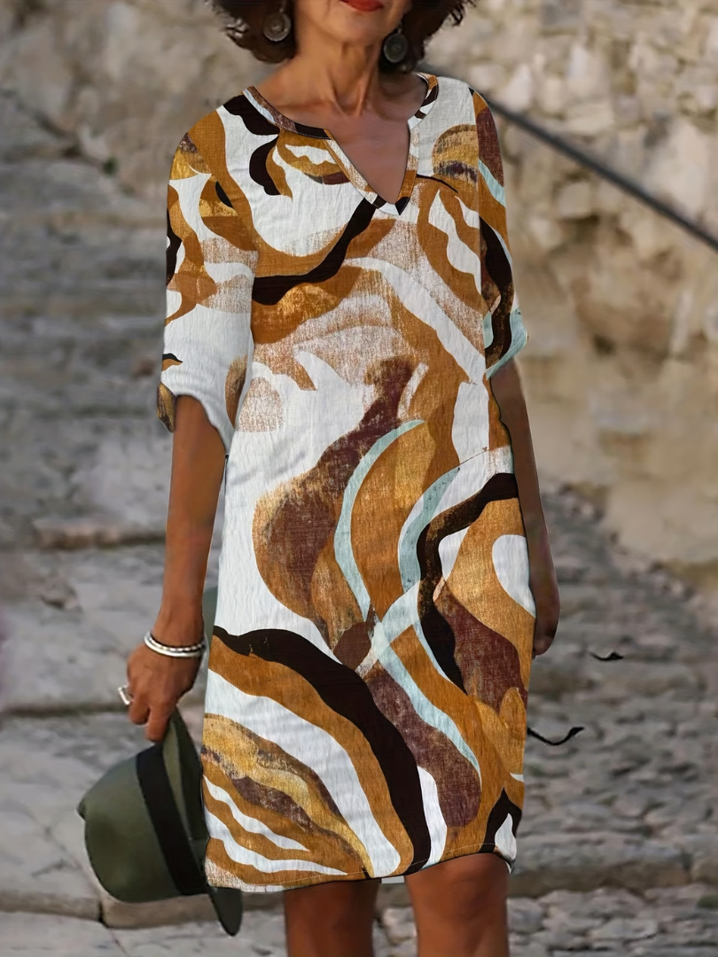 Emma | Robe Estivale à Imprimé Botanique