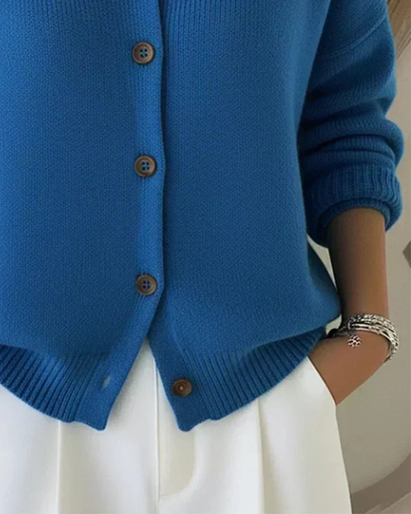 Vega | Veste en Tricot avec Col Chemise