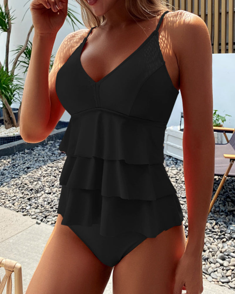 Amaya | Maillot de bain volanté sculptant