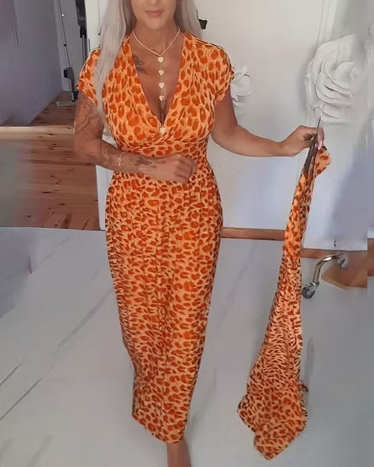 Nathalie | Robe Midi Léopard