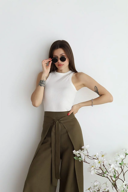 Nila | High Waist Wrap Pants