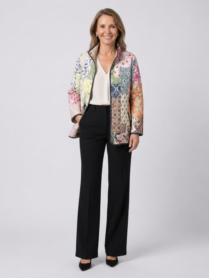 Thérèse | Veste matelassée patchwork bohème