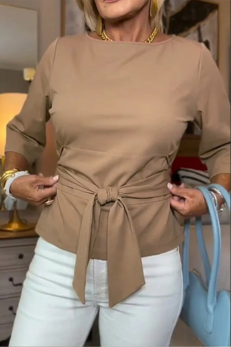 Laurence | Haut élégant avec taille nouée